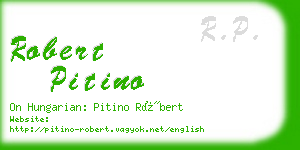 robert pitino business card